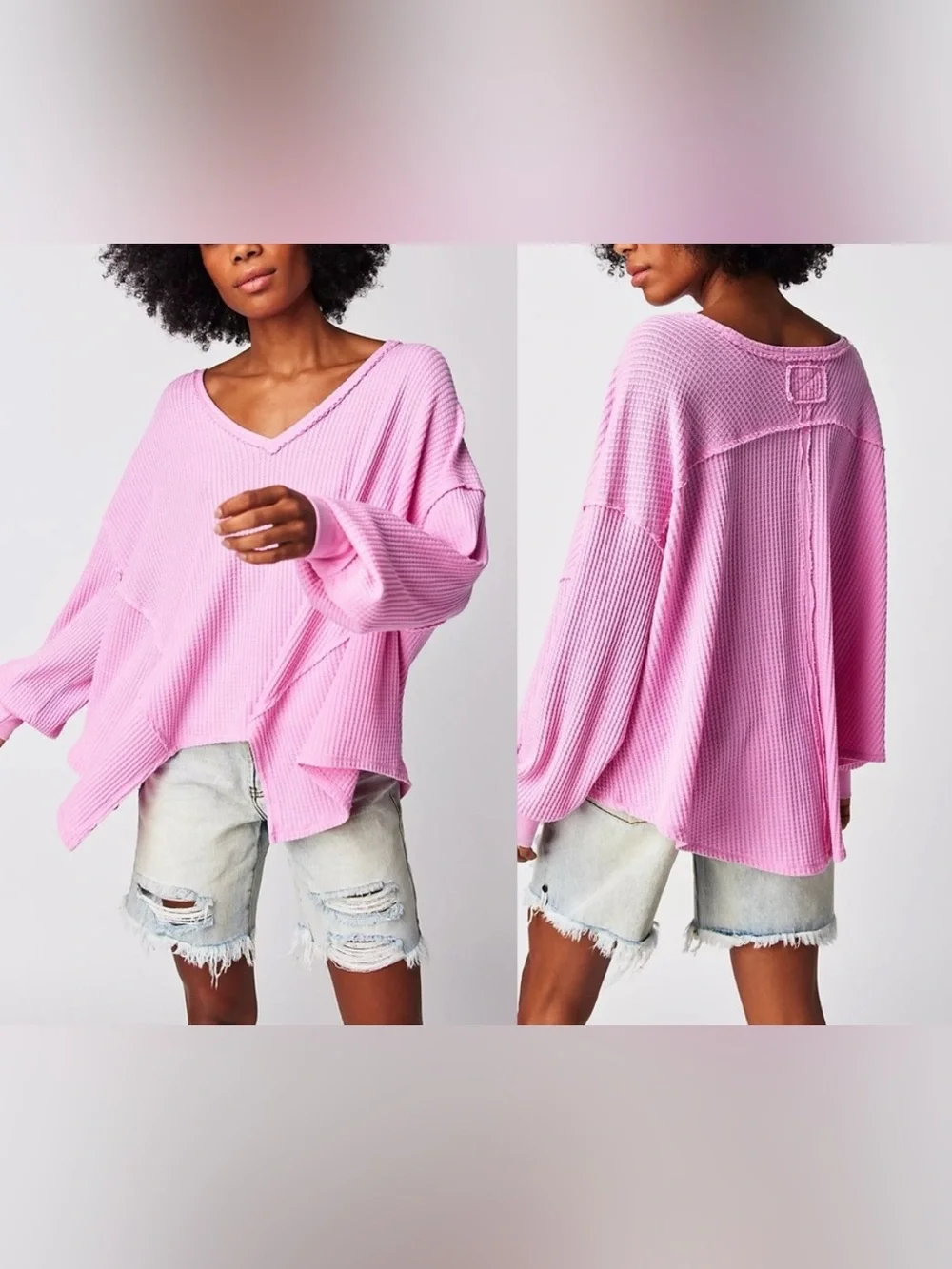 NWOT Free People We The Free Coraline Thermal - Sugar Magnolia - Medium